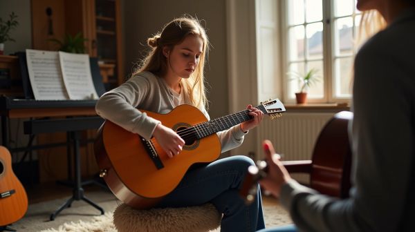 Comment progresser à la guitare avec des cours à Lille ?